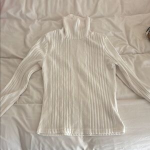 White Turtleneck Sweater
